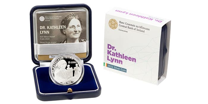 Ireland 2022 Dr. Kathleen Lynn €15 Silver Proof Coin