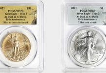 PCGS Certifies 2021 American Eagle at Dusk and at Dawn 35th Anniversary Bullion Coins