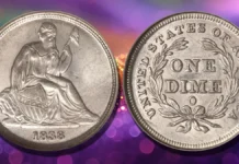 1838-O Liberty Seated Dime. Image: Heritage Auctions / CoinWeek.