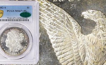 GreatCollections Offers Rare Chance for High Gem Prooflike 1882-S Morgan Dollar