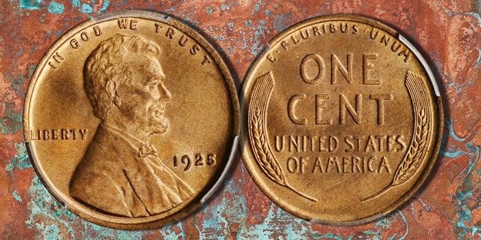 A Mint State 1925 Lincoln Cent
