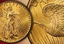 United States 1925 Saint-Gaudens $20 Double Eagle Gold Coin