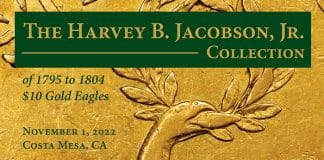 Stack’s Bowers Offers Harvey B. Jacobson, Jr. Collection of 1795-1804 $10 Gold Eagles