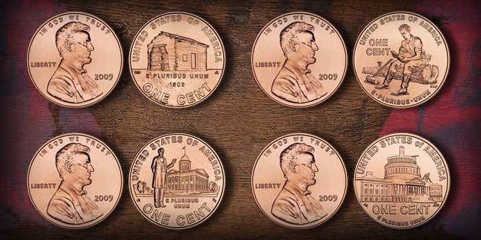 2009 Lincoln Bicentennial Cent Designs and Values