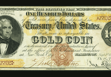 1882 $100 Gold Certificate Brings $750,000 at Heritage Long Beach Currency Auction