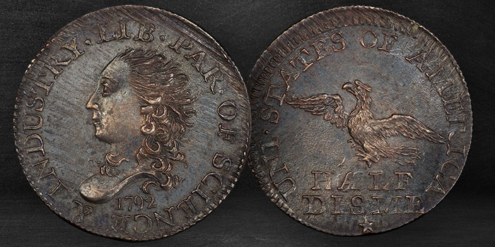 GreatCollections Sells Mint State 1792 Half Disme for Over $350K