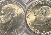 Mike Byers Mint Error News - 1976-D Ike Dollar on 40% Silver Planchet