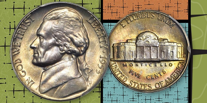 United States 1953-D Jefferson Nickel
