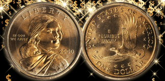 United States 2000-D Sacagawea Golden Dollar