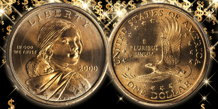 United States 2000-D Sacagawea Golden Dollar