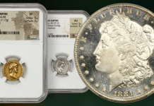 Morgan Dollars and Ancient Coins Offered by David Lawrence