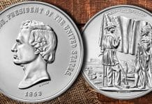 Presidential Silver Medal Honoring Franklin Pierce Available Oct. 3