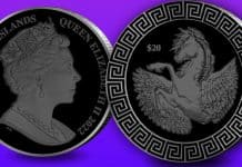 Pobjoy Mint's Pegasus Coin Available in 2oz Pearl Black Finish
