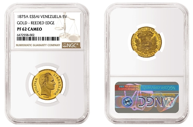 Sedwick Auctions Offers Rare Venezuelan Coin Certified by NGC