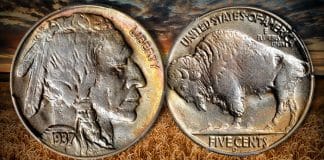 United States 1937-D "3 Legged" Buffalo Nickel