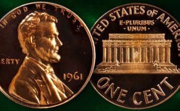 United States 1961 Lincoln Cent Proof