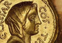 Ancient Coin Profiles: Roman Gold Aureus of Julius Caesar