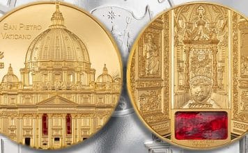 New Coin in Tiffany Art Metropolis Series Features St. Peter's Basilica