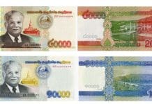 Laos Introduces New Banknotes Into Circulation