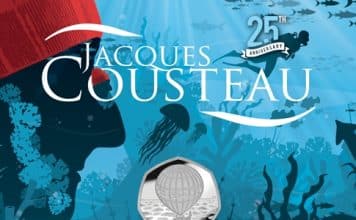 New 50 Pence Coin Commemorates Jacques-Yves Cousteau