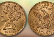 United States 1900 Liberty Head $5 Gold Half Eagle