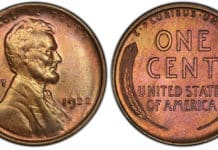 1922 No D Lincoln cent