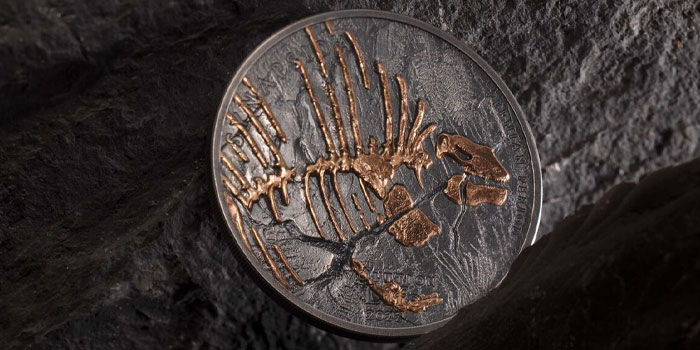 New Evolution of Life Coin Features Synapsid Edaphosaurus Fossil