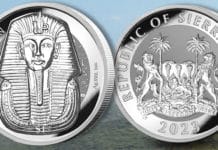 New Reverse Frosted Silver Bullion Coin Celebrates King Tut