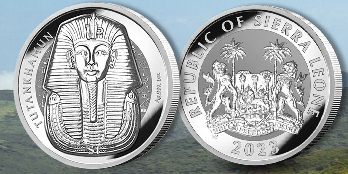 New Reverse Frosted Silver Bullion Coin Celebrates King Tut
