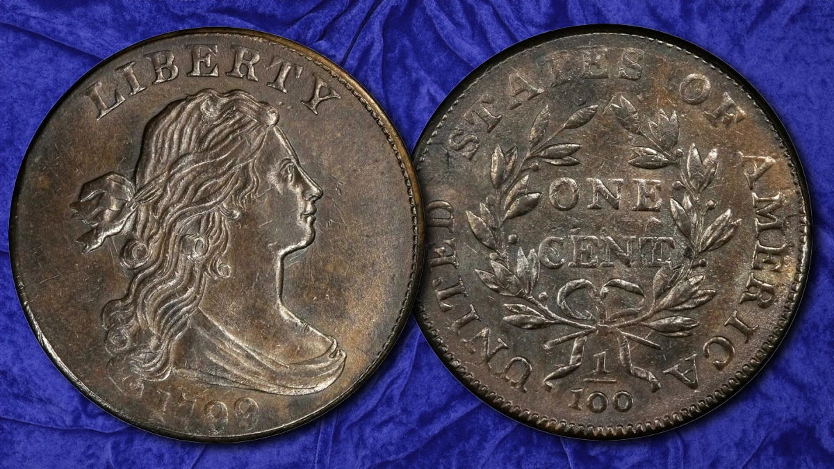 1799 Draped Bust cent. Image: PCGS / CoinWeek.