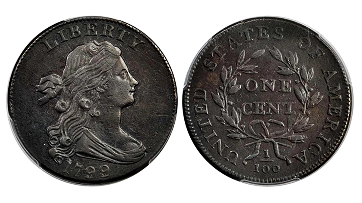 1799 Draped Bust Cent, S-188. Image: Stack’s Bowers.