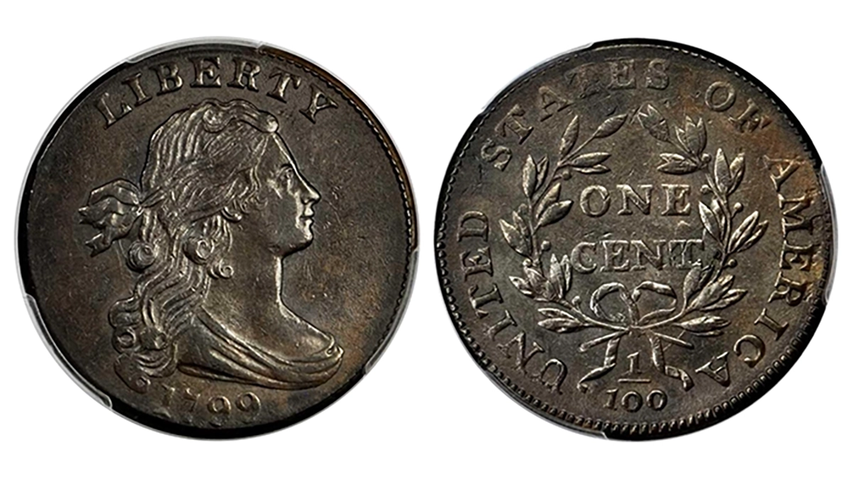 1799 Draped Bust Cent, S-189. Image: Stack's Bowers.