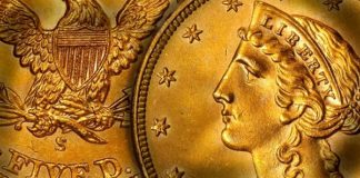 United States 1903-S $5 Half Eagle Gold Coin