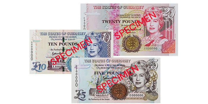 Updated Guernsey Currency Notes. Image: De La Rue.