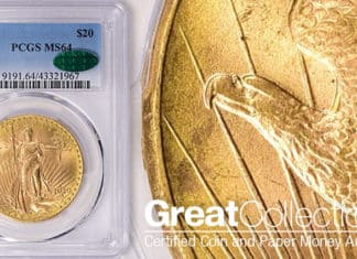 Rare Mint State 1930-S $20 Double Eagle Gold Coin at GreatCollections