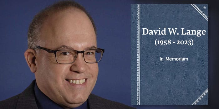 Numismatist David W. Lange Has Passed Away