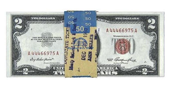blank 2 dollar bill