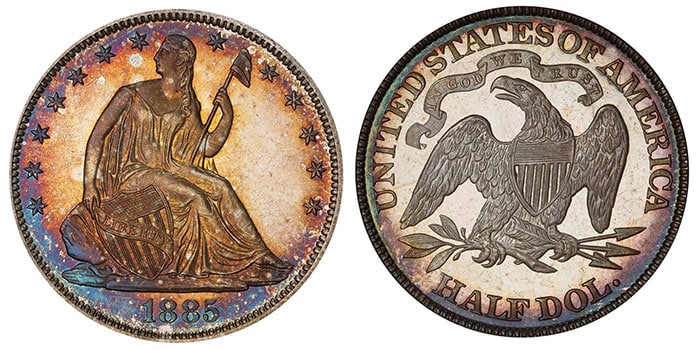 1885 Liberty Seated Half Dollar. Proof-67 (PCGS). CAC.