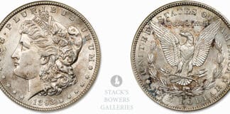 Stack's Bowers Galleries Offering 1893-S Morgan Dollar in Spring 2023 Rarities Night Auction