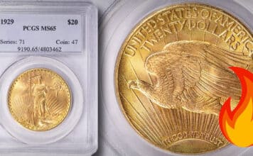 Rare Chance for Gem 1929 Double Eagle at GreatCollections