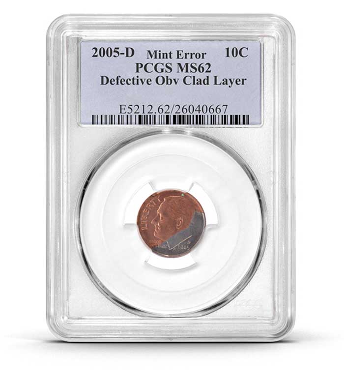 Missing-Clad Layer Mint Error Coins