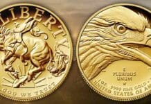 United States 2021 American Liberty Wins Best Gold Coin Award