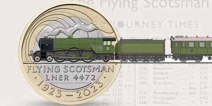 Royal Mint Celebrates Flying Scotsman Centenary With £2 Coin.