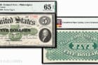 Landmark Gem 1861 $5 Demand Note in Stack's Bowers Spring Whitman Auction