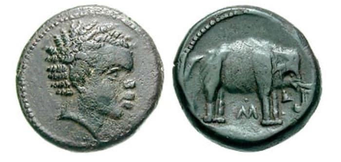 ETRURIA, Arretium (?), The Chiana Valley. Circa 208-207 BCE. Æ Quartuncia (5.34 gm). Classical Numismatic Group > Triton V15 January 2002 Lot: 2 realized: $1,600 
