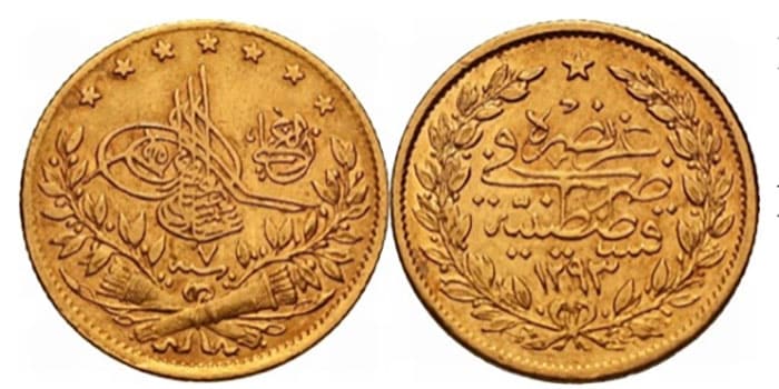 ½ LiraAbdul Hamid II - (1881) Veilinghuis Eeckhout bvba – Auction 7, Lot 2933 – 12/11/2011