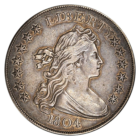 1804 Class III Dollar. Ex: Berg-Garrett. Image: Stack's Bowers.