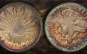 1823 Mexican 8 Reales. Heritage Mexican Coin Showcase Auction March 19, 2023. Images: PCGS.