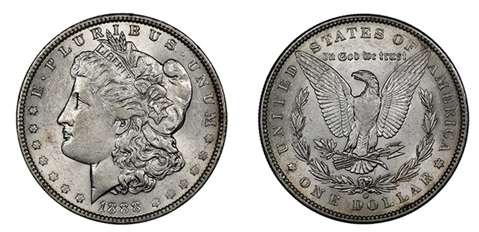 1880-O VAM-4 "Hot Lips" Morgan Dollar. Image: NGC.
