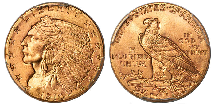1910 Half Eagle. Image: Heritage Auctions.